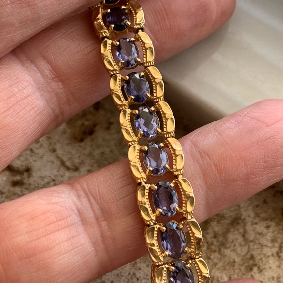 Jewelry - Vintage 14KY Tanzanite Bracelet